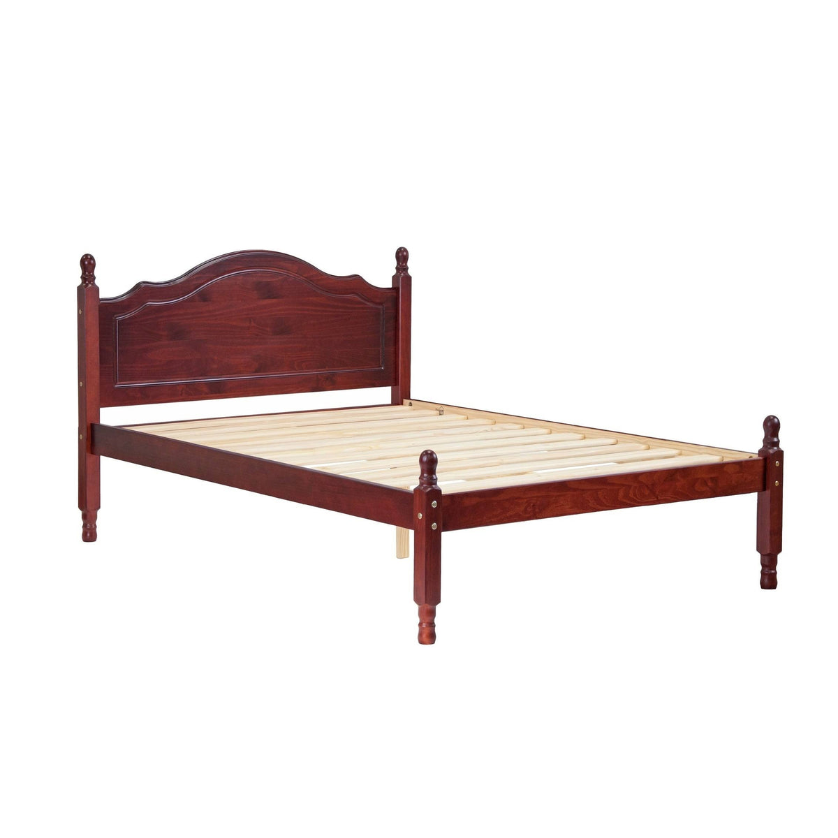 Full Size Solid Wood Panel Platform Bed in Mahogany G27790