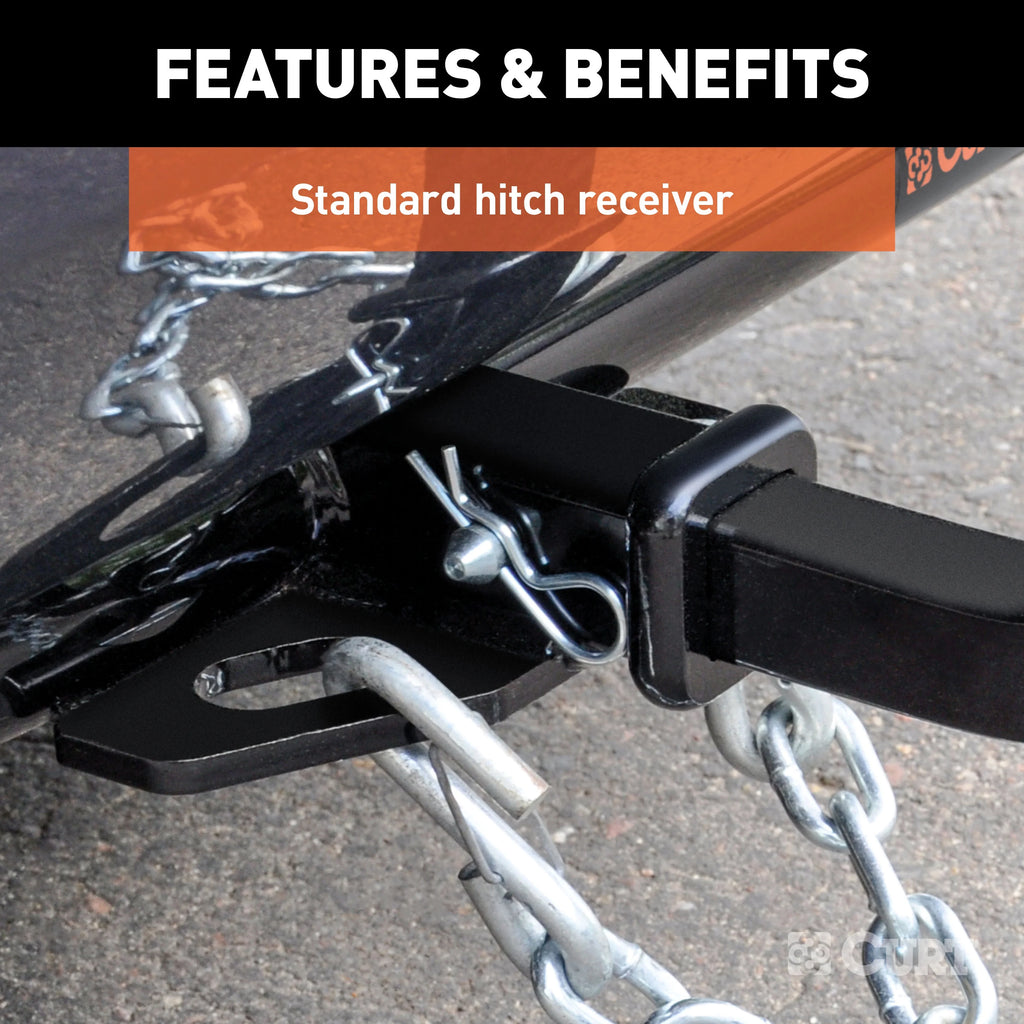 Class 2 Trailer Hitch with Installation Hardware, Pin & Clip E1037