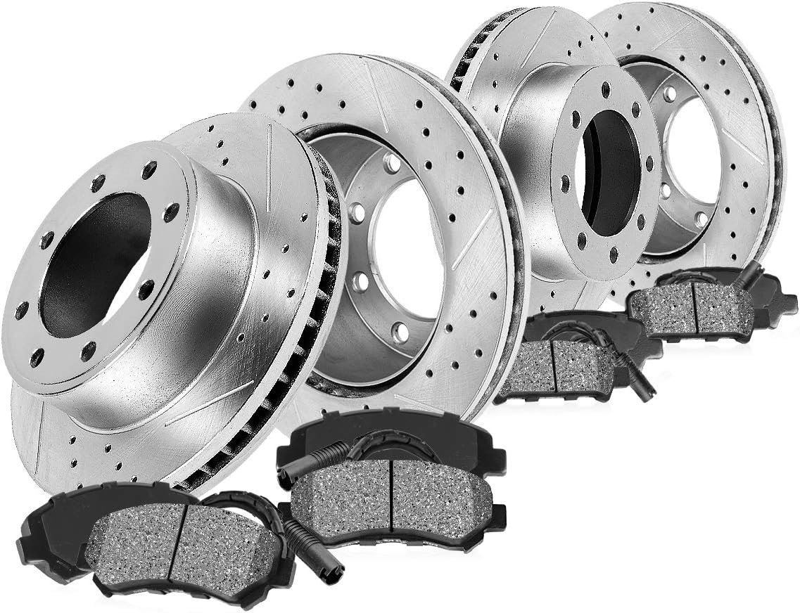 Front and Rear Brake Rotors and Metallic Brake Pads K4719