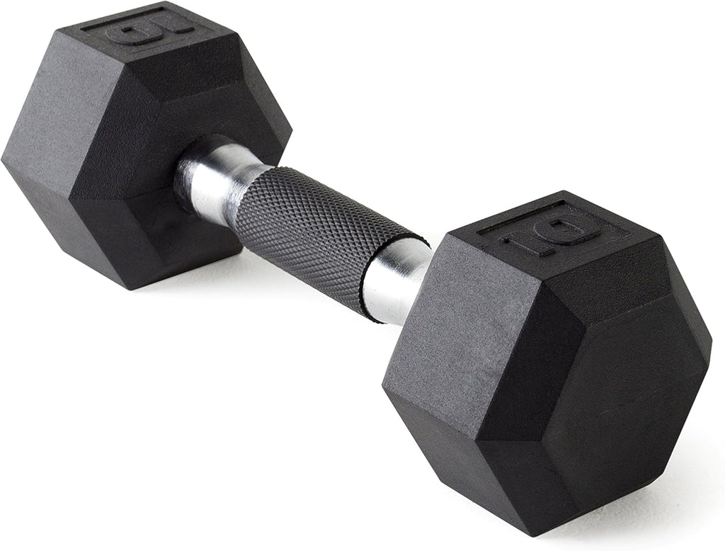 10-Pound Coated Dumbbell with Padded Grip E4640