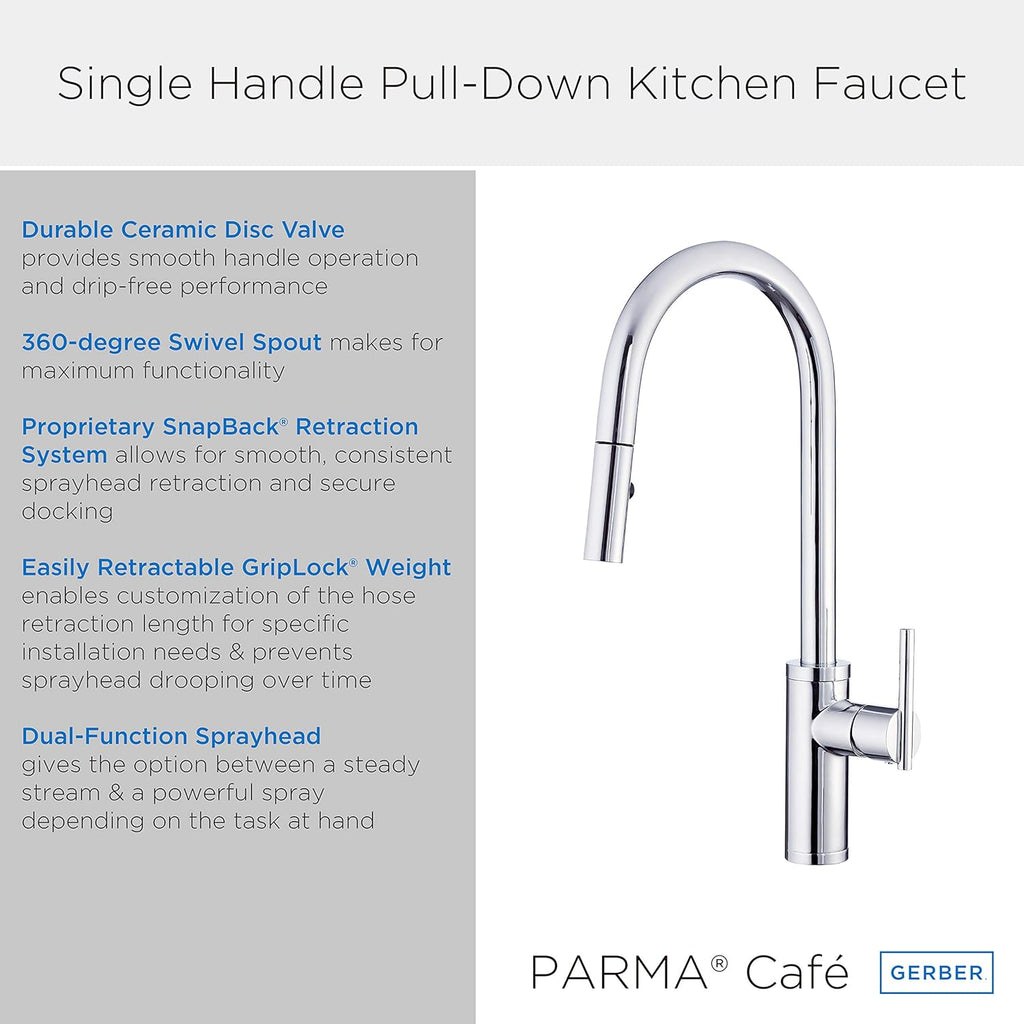 Stainless Steel Pull-Down Kitchen Faucet T5314