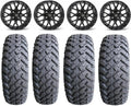 9 Items: 14 Black Wheels and 27 Tires S1680