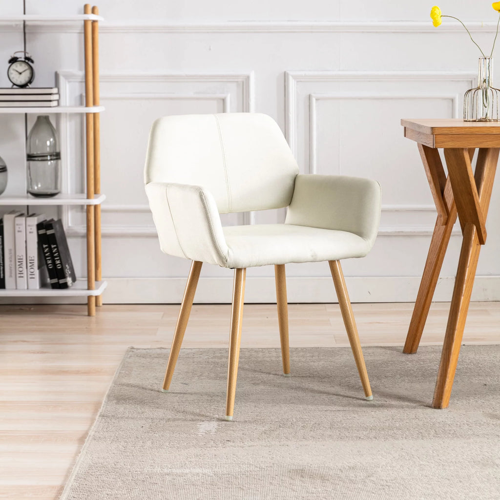 Modern Upholstered Accent Chairs with Metal Legs R349