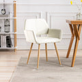 Modern Upholstered Accent Chairs with Metal Legs R349