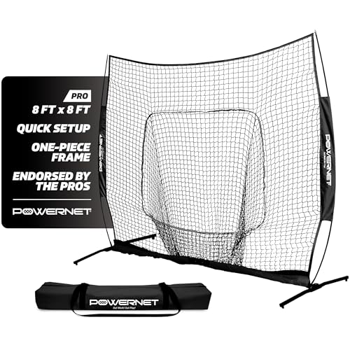 Portable Softball Baseball Training Net with Carrying Bag R908912