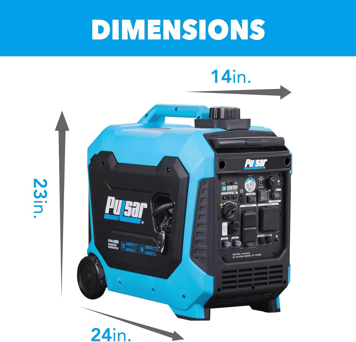 Dual Fuel Portable Inverter Generator with Remote Start G899278