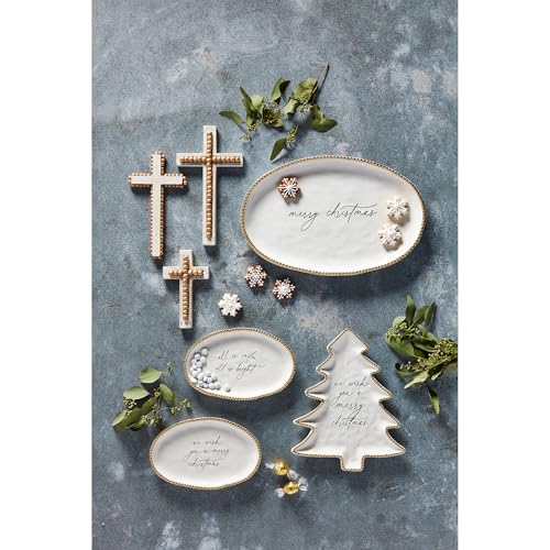 Christmas Tree Beaded Platter C42171