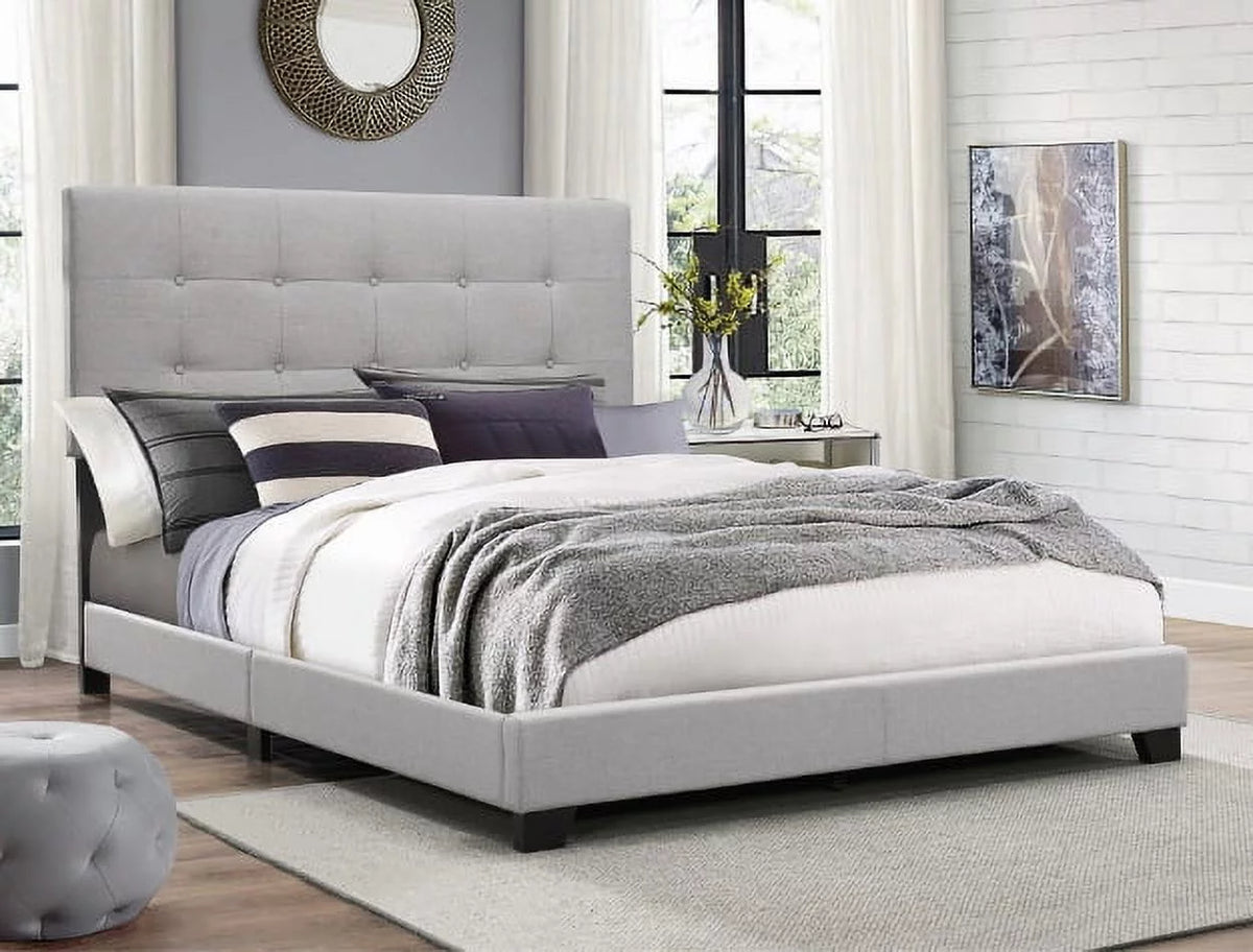 Gray Queen Panel Bed V6631