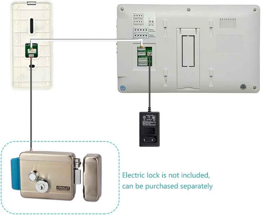 7 Inches Wired Video Doorbell Intercom System O5123