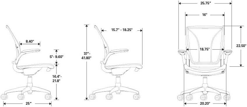 Black Task Chair with Adjustable Arms R59445