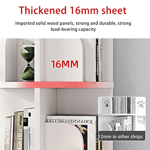 2-Tier Solid Wood Rotating Bookshelf G565312
