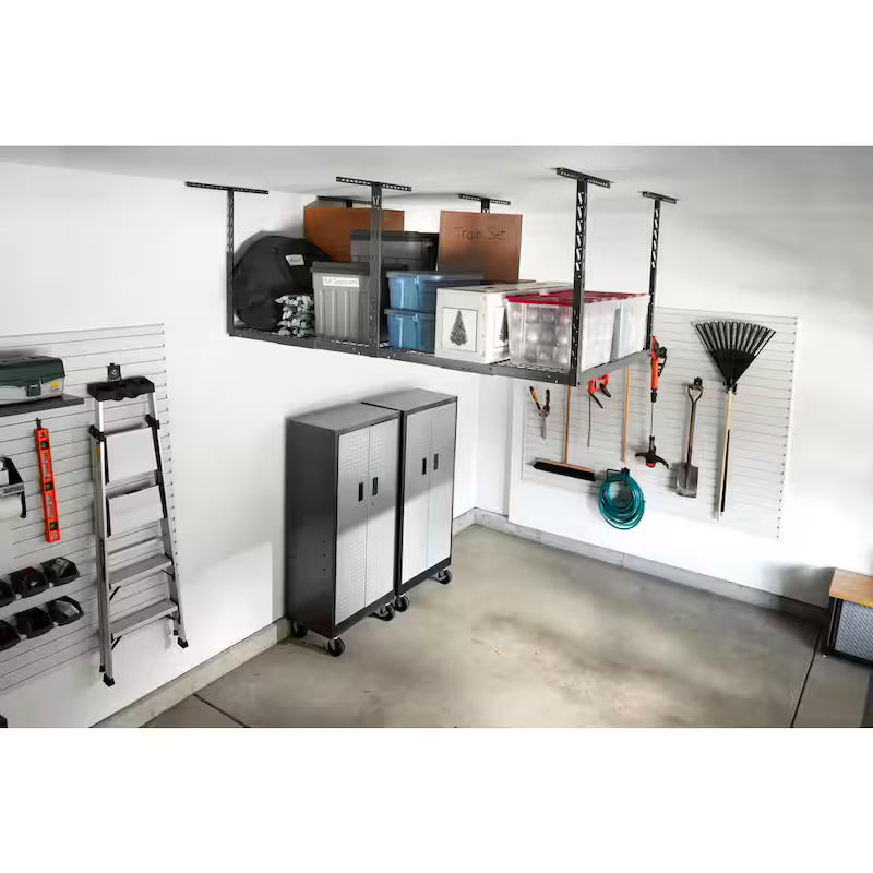 Adjustable Height Overhead Garage Storage Rack D718
