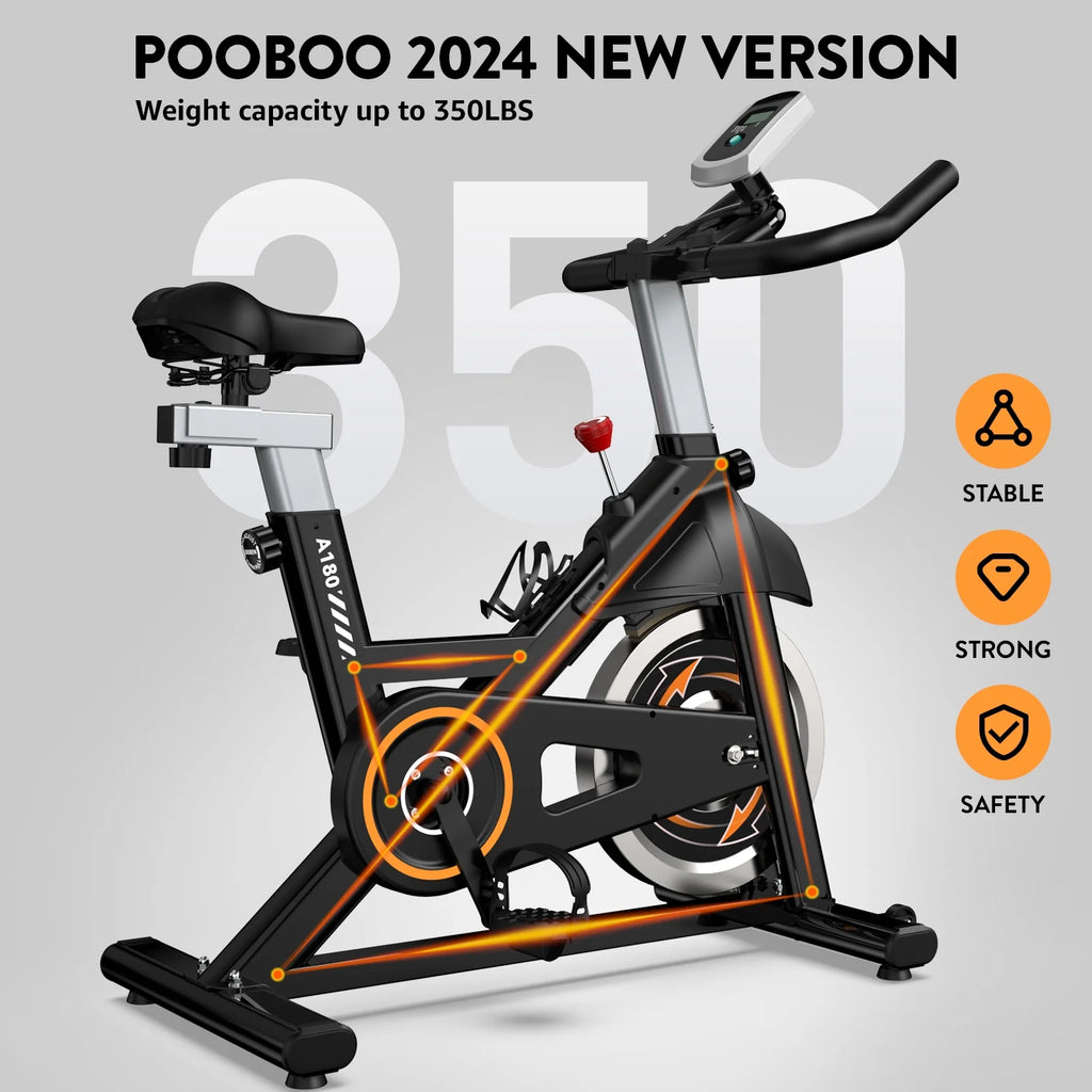Indoor Cycling Bike Heavy Duty Frame 330lbs T56453