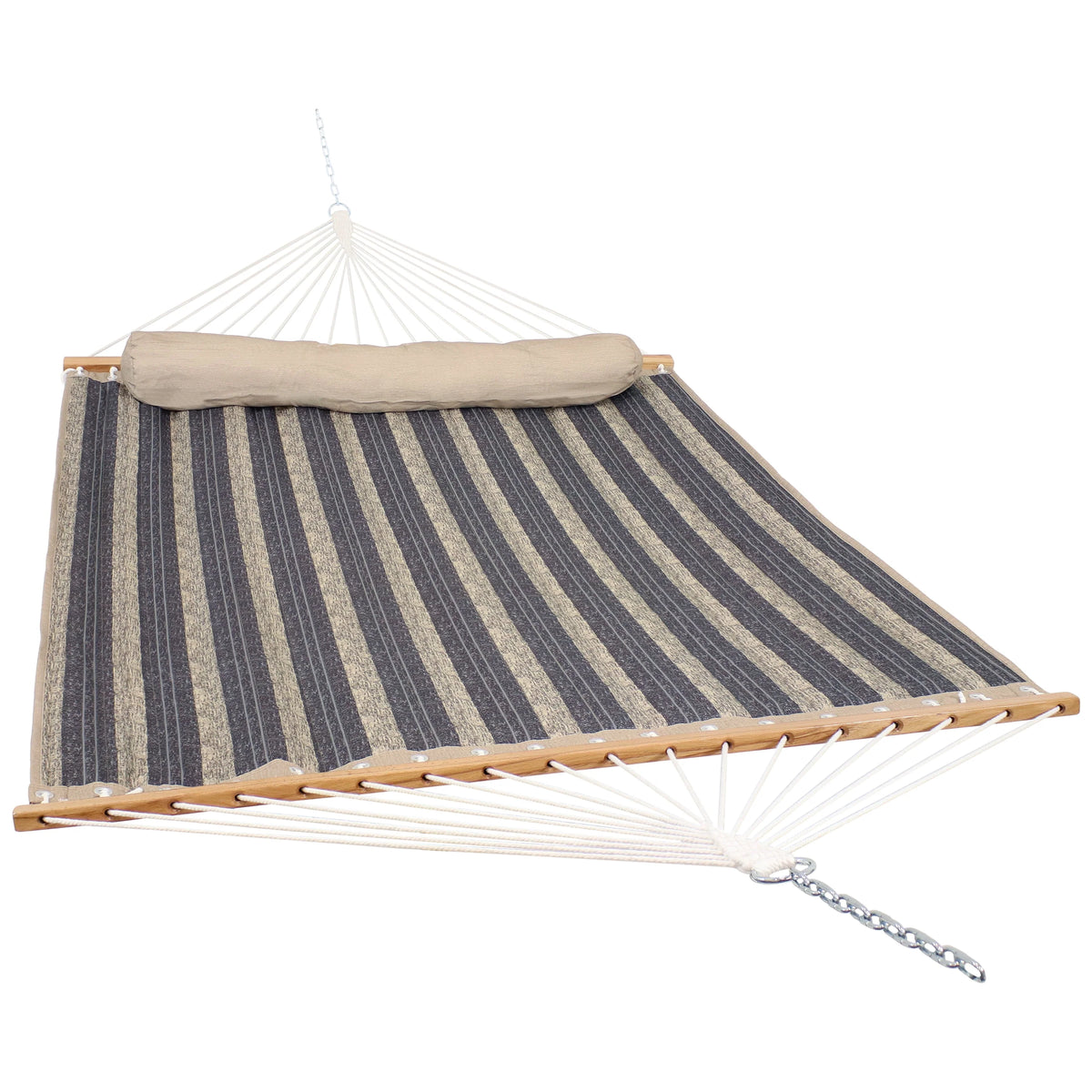 Quilted Fabric Double Hammock with Pillow D73470