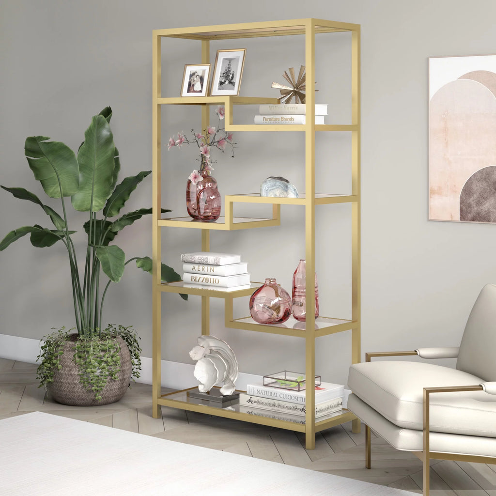 Contemporary Metal 4-Tier Bookcase G795987