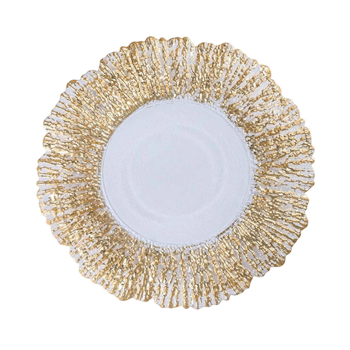 Glass Round Serving Platter Y451