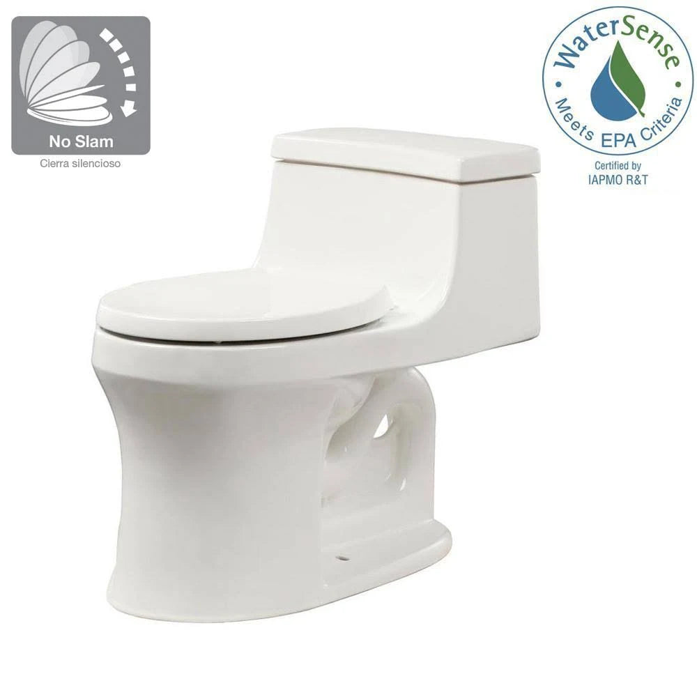 White One-Piece Round-Front Toilet N7846