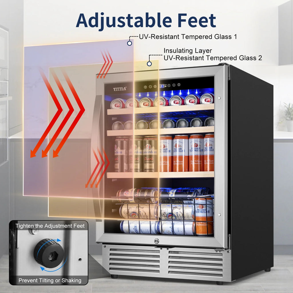 24'' 150-Cans Built-in Beverage Cooler P653