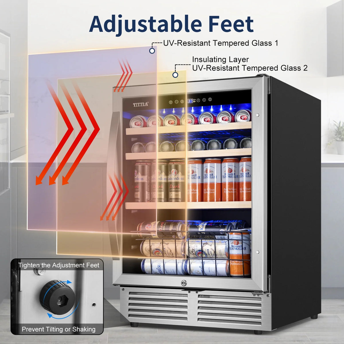 24'' 150-Cans Built-in Beverage Cooler P653