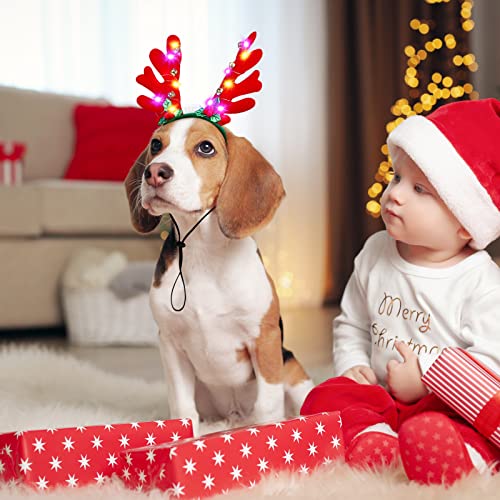 Light up Pet Christmas Headbands 3 Pieces T817018