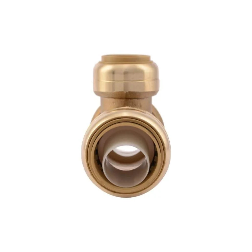 1 in. Push x 1 in. Dia. Brass Reducing Tee W171
