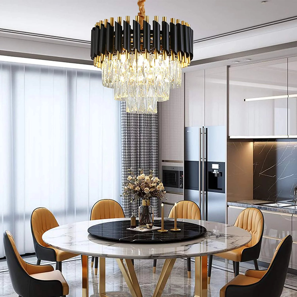 Modern Luxury Crystal Chandelier 4 Tiers F239