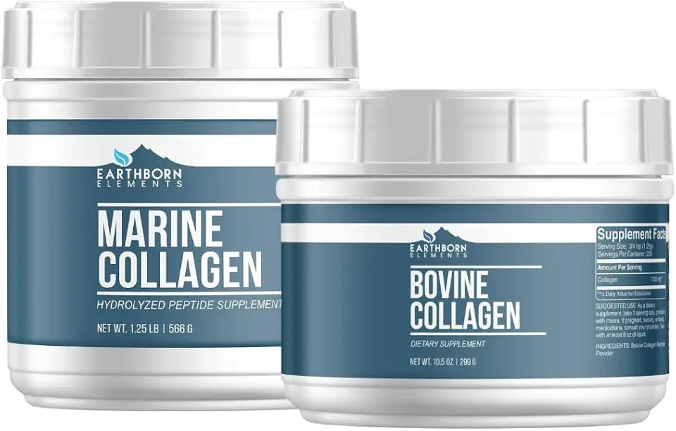 Bovine and Hydrolyzed Marine Collagen Peptides Dietary Supplement L116131