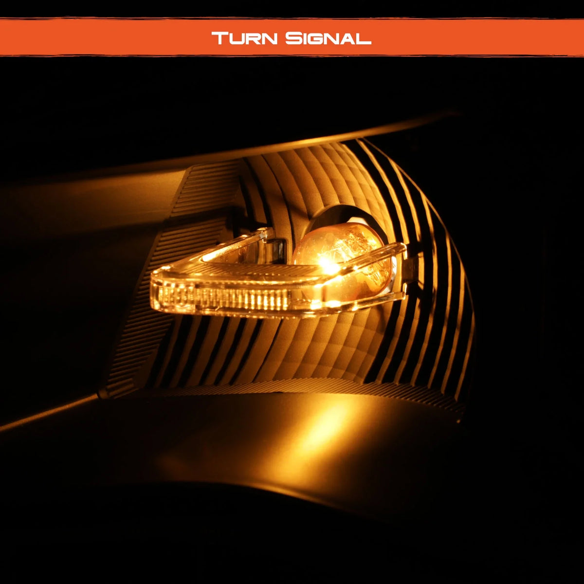 Black Halogen Projector Headlights with Tube Parking Lamp E635