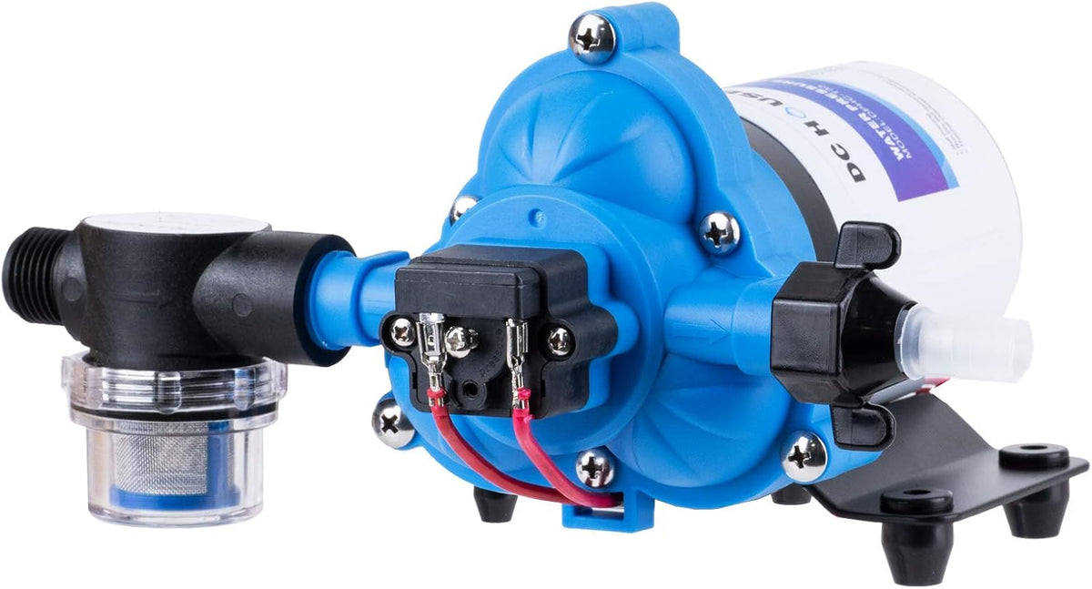 12V Self Priming Diaphragm Pump with Pressure Switch 3.0GPM 45PSI Pack of 2 Q63324