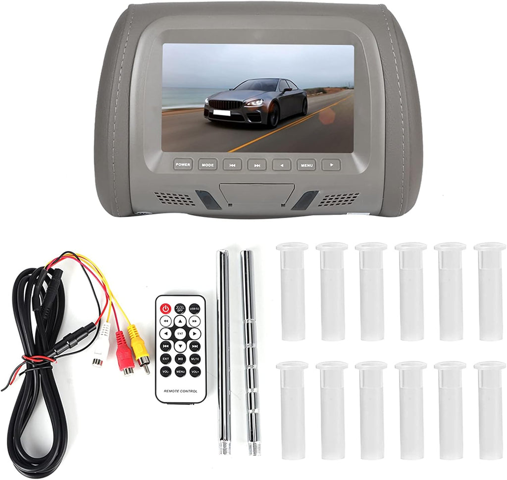 7in 12v ABS 800 X 480 Car Headrest Monitor MP5 Video Media Player F7859