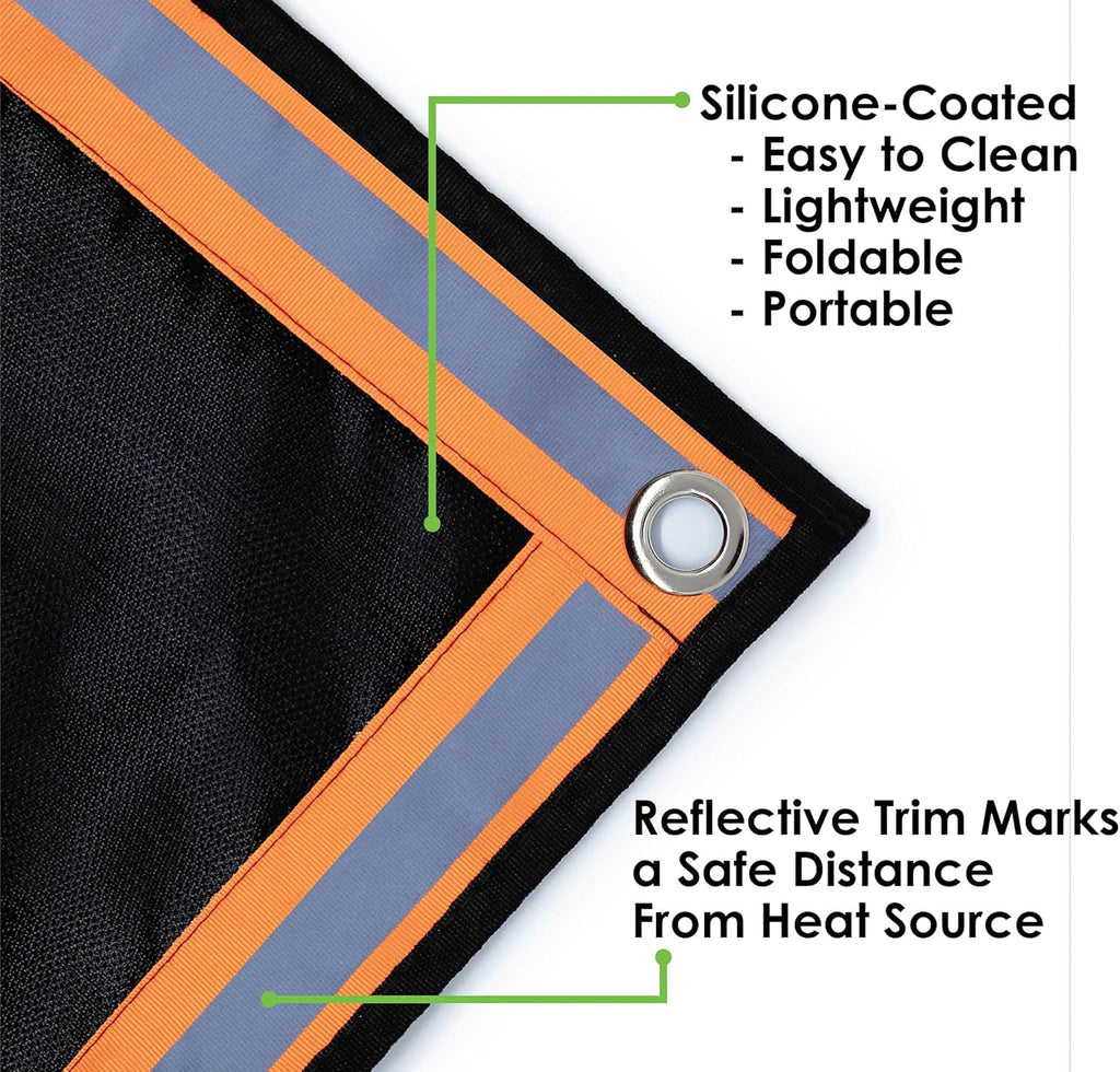 Fire Pit Mat, Extra Large, 67 x 60, 3 Layer, Fireproof Outdoor Protector L1506