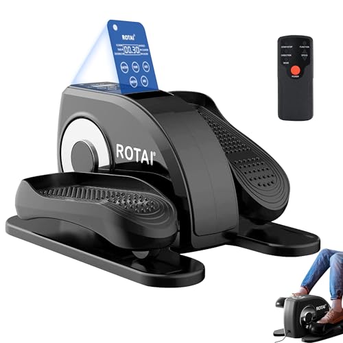 Under Desk Elliptical Machine with Remote and LCD Monitor V848
