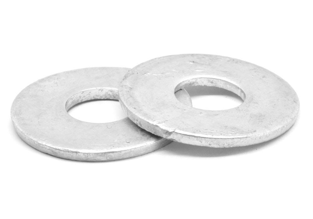 1x22 Flat Washer SAE Pattern Low Carbon Steel Hot Dip Galvanized Pk 580 L229