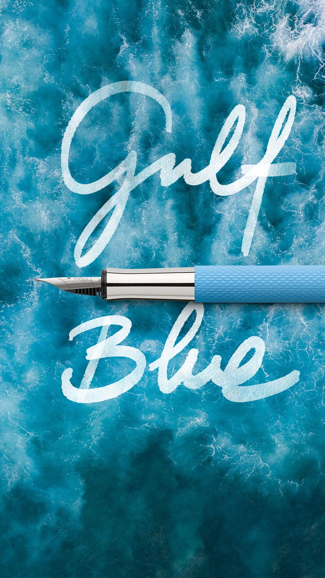 Fountain Pen Guilloche Gulf Blue - Fine B2458