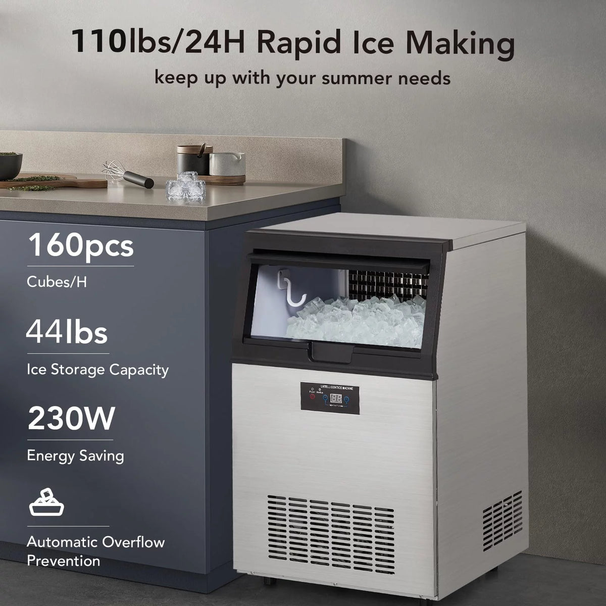 Commercial Stainless Steel Ice Maker W634