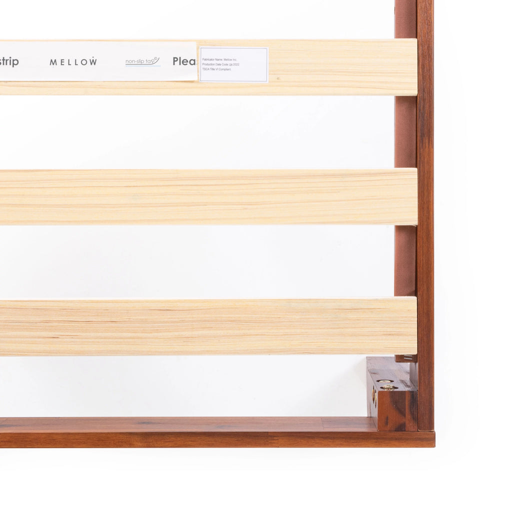 12" Solid Wood Platform Bed with Wooden Slats, Queen, Cherry F41928