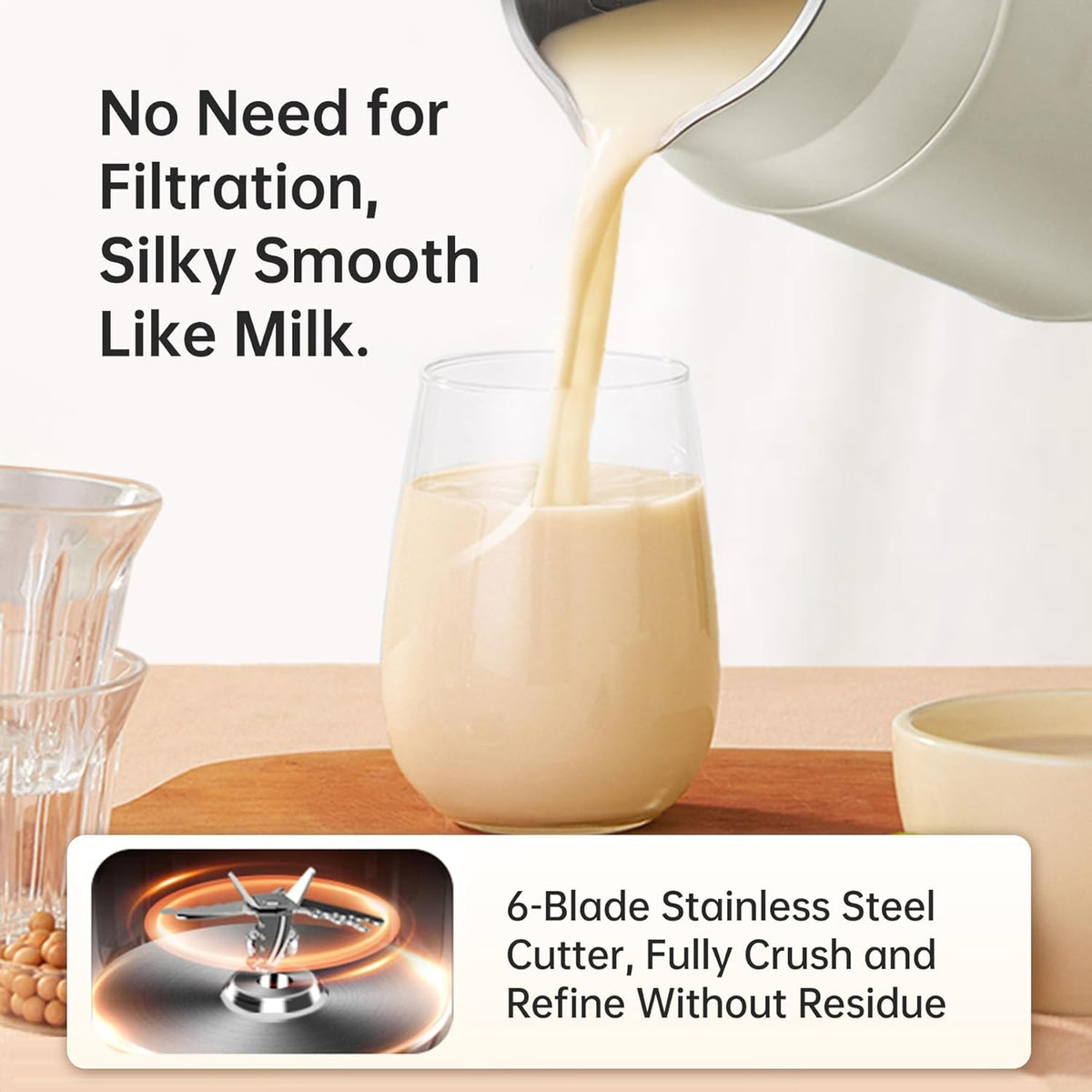1.05QT Automatic Soy Milk Maker Machine T306786