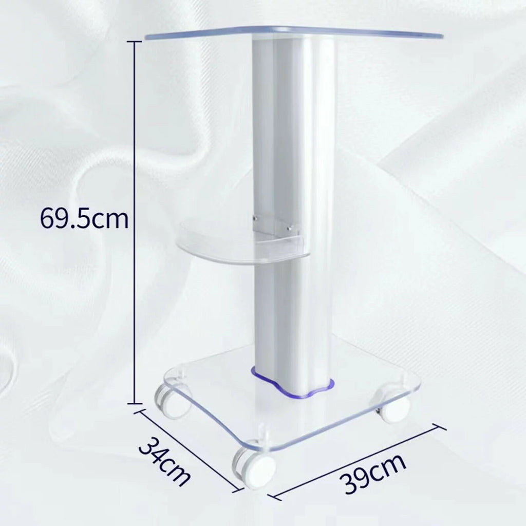 Acrylic Rolling Cart X74085