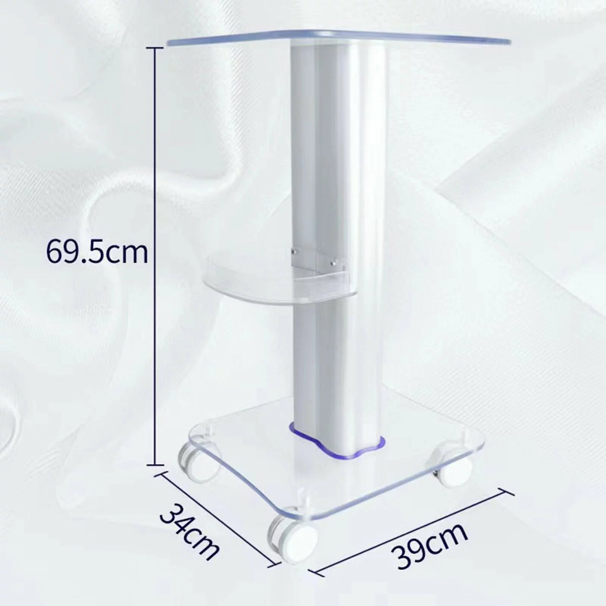 Acrylic Rolling Cart X74085