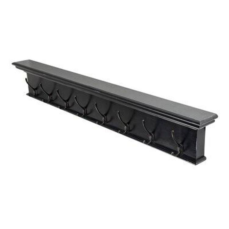 Black White Wall Mounted Coat Rack M1897
