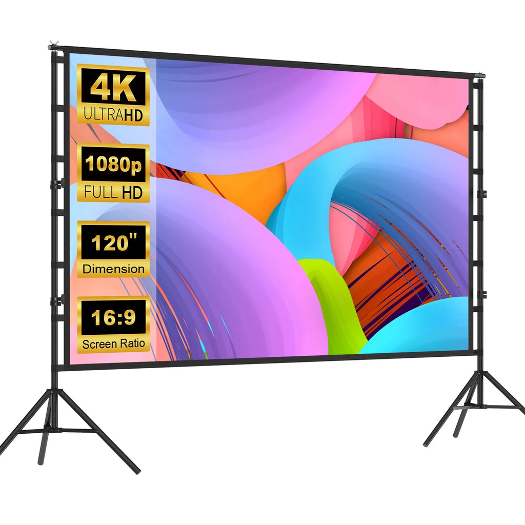 100 inch Portable Projector Screen with Stand F3612