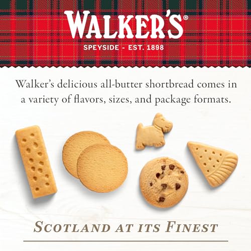 Mini Chocolate Chip Shortbread Cookies, 4.4 Oz (Pack of 6) I451751