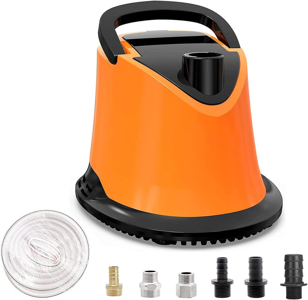 1100 GPH Submersible Water Pump with Adjustable Bottom Filter, Pack of 2 A5827