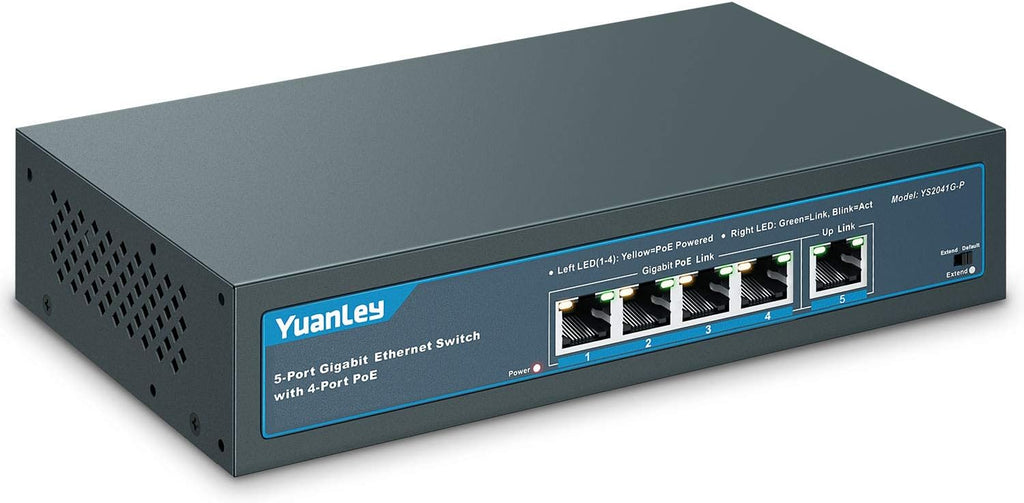 24 Port PoE Gigabit Unmanaged Ethernet Switch, 400w, Metal A27522