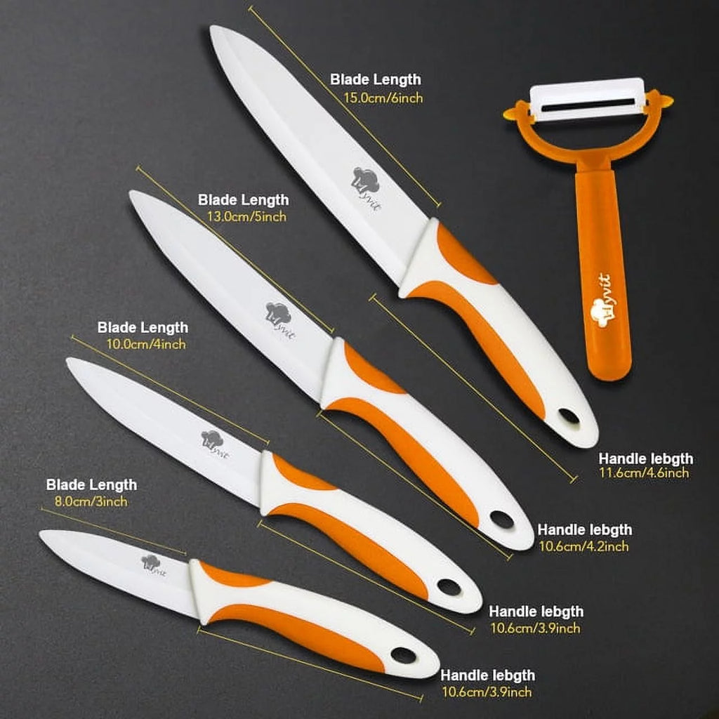 Ceramic Knives Set with Knife Holder G51162