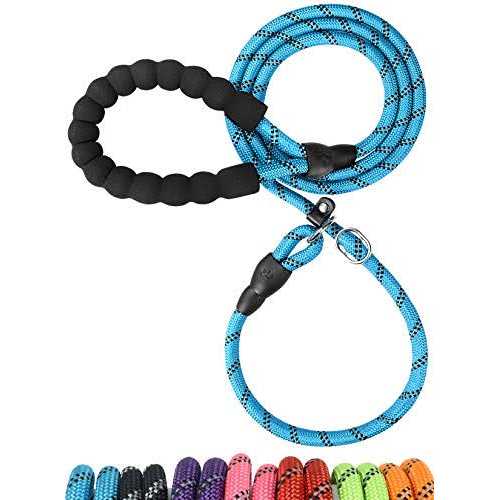 6 FT Reflective Rope Slip Lead Dog Leash with Padded Handle L756