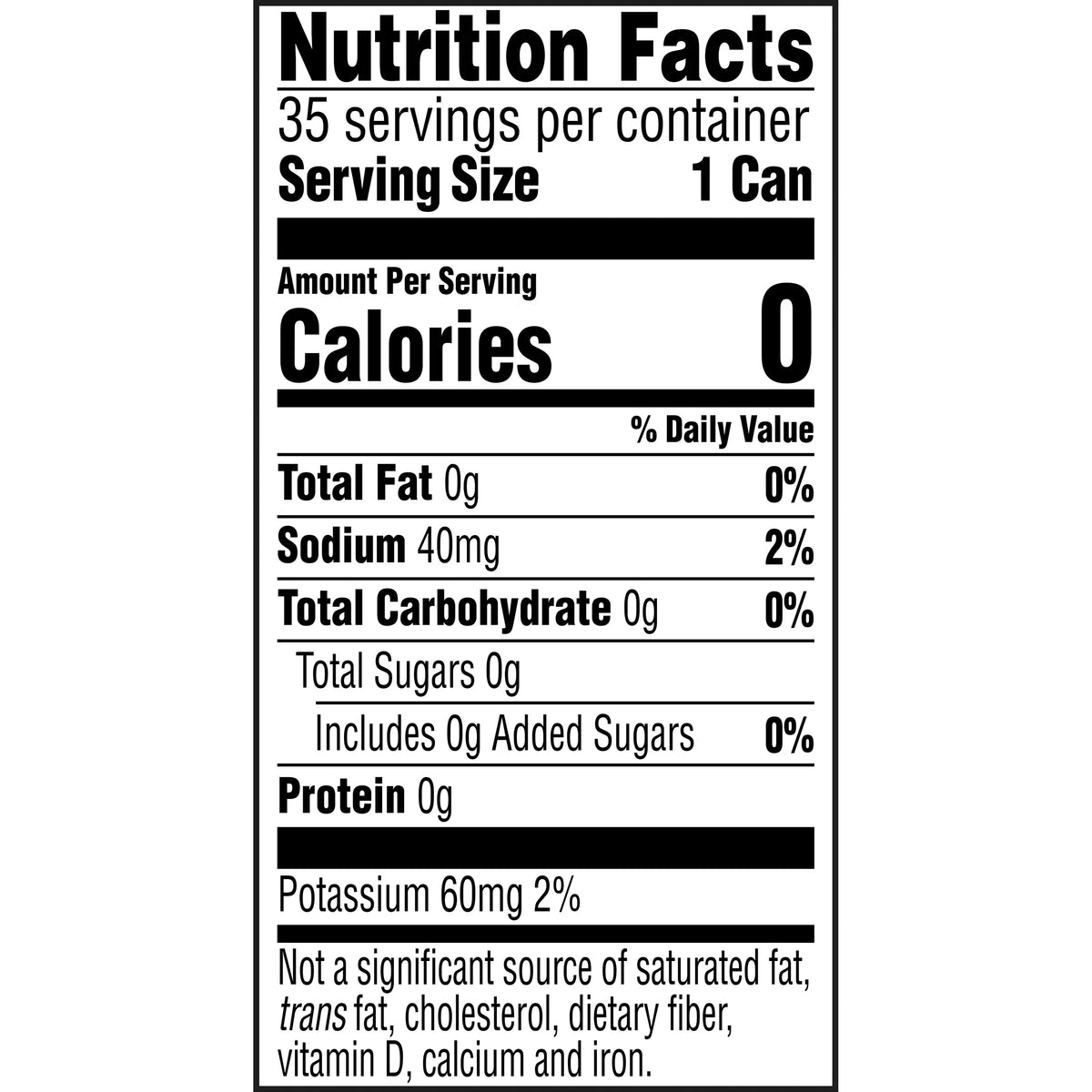 12 fl oz 35-count Zero Sugar W508272