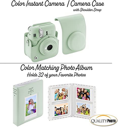 Lilac Purple Instant Camera with Case and Accessory Kit T4007