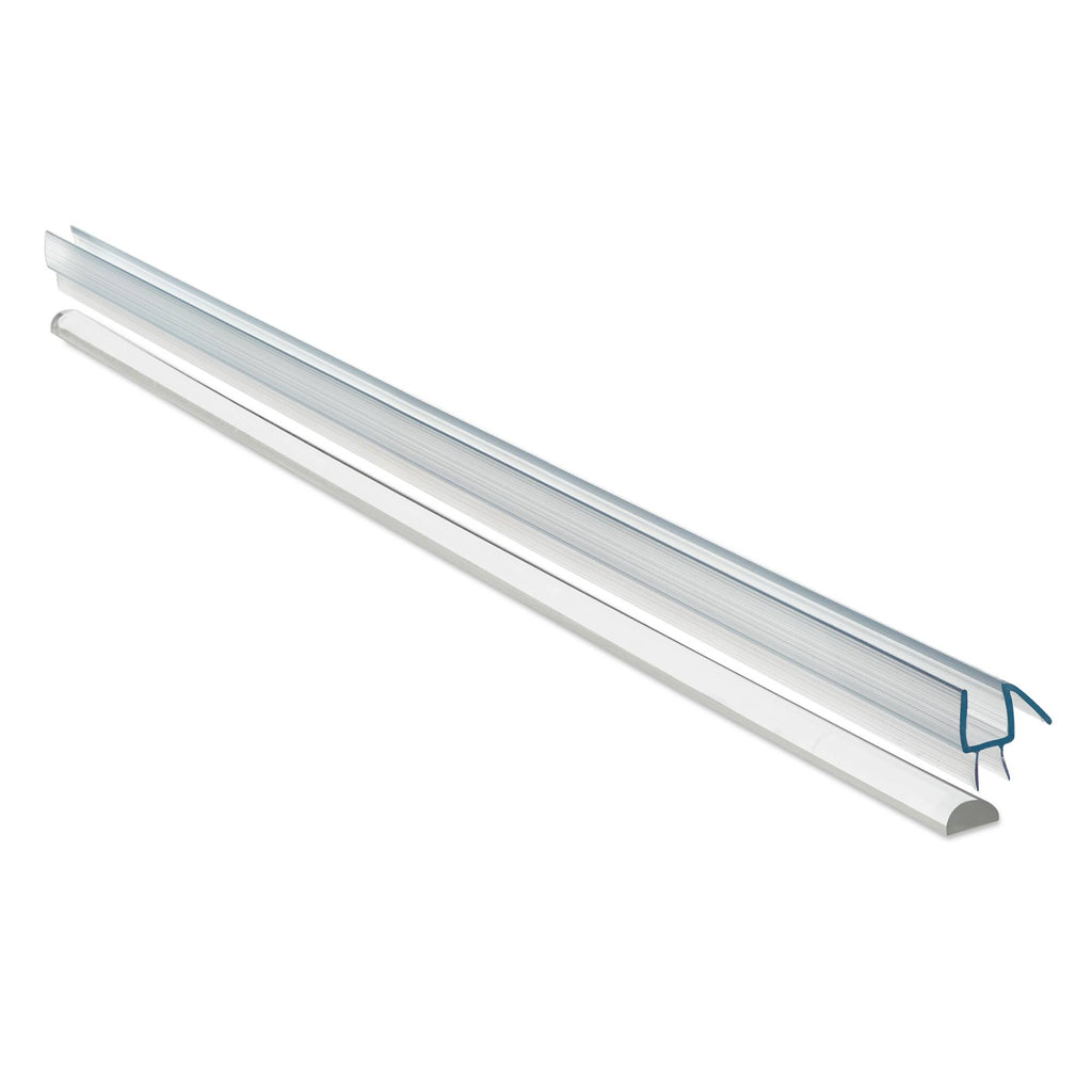 38x22 x 76x22 Hinged Frameless Shower Door Brushed Nickel W9905