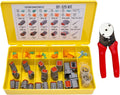 Gray Automotive Electrical Connectors 14-20 Gauge 125 Piece Kit with Crimp Tool W278751